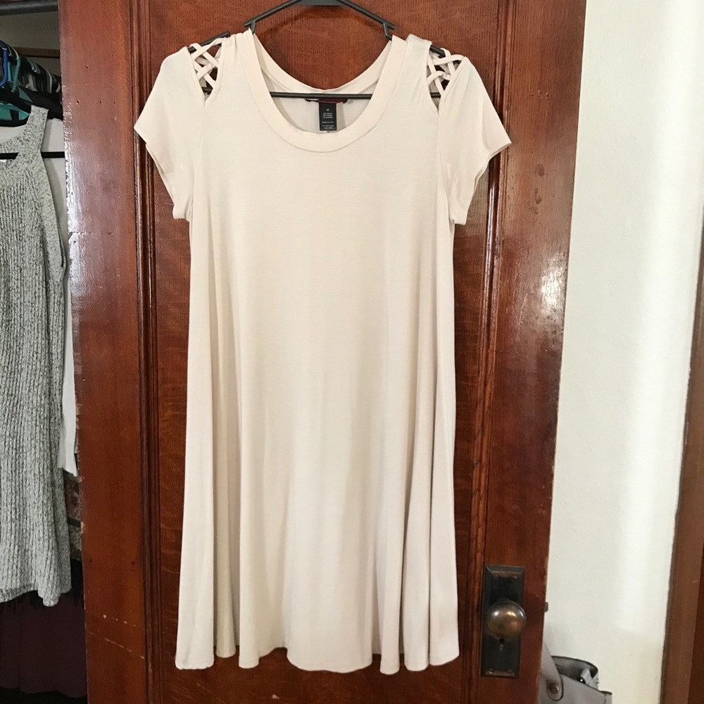 BKE Tan T-Shirt Dress